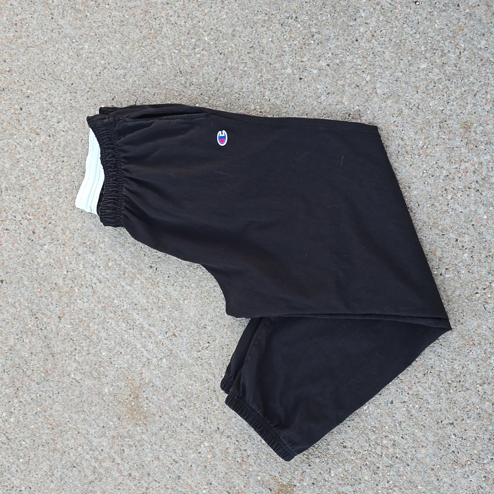 Champion Black Light Weight Joggers Size XL